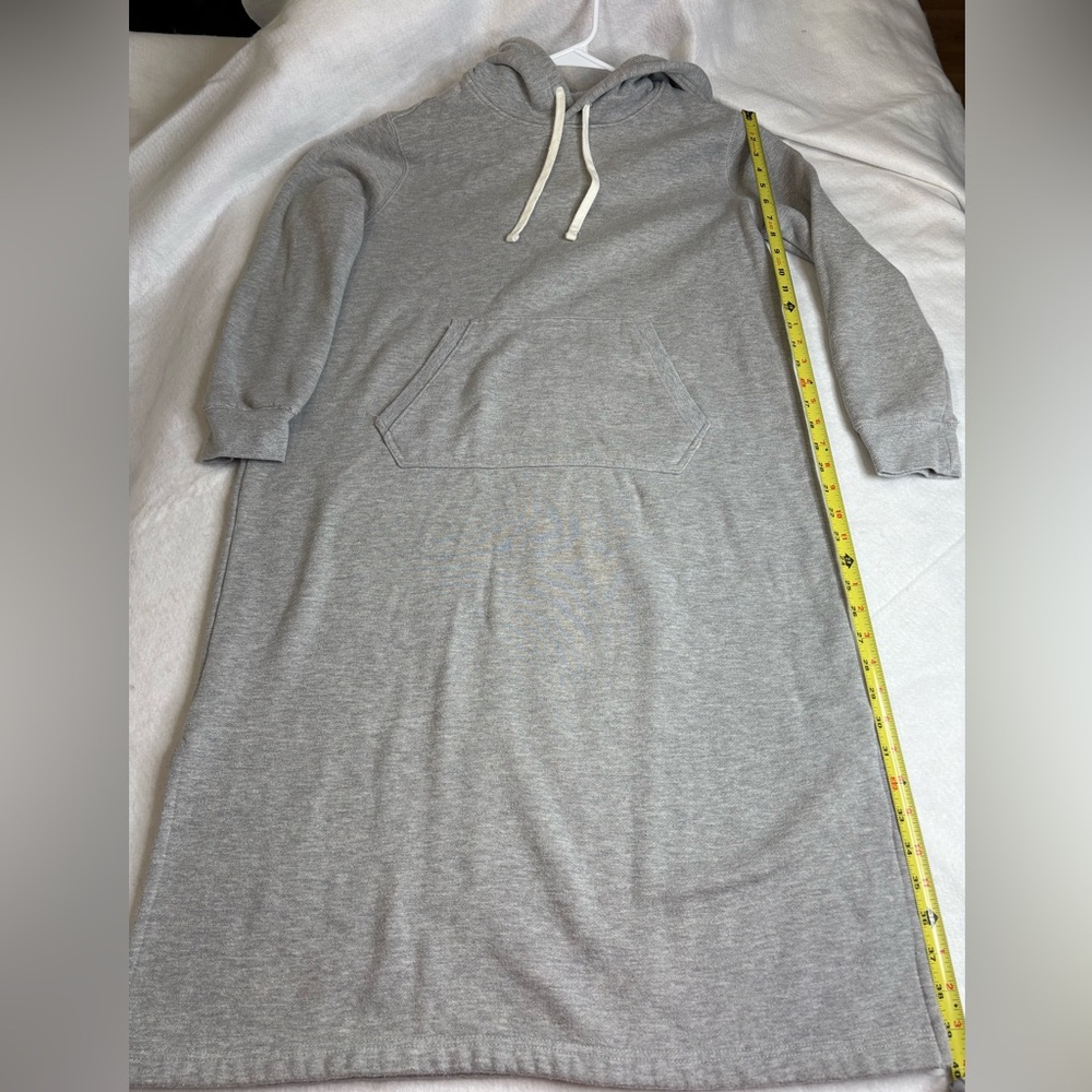 Lands’ End Gray Fleece-Lined Long Hoodie Tunic – Size M